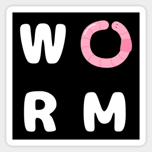 Cute Worm Farmer Vermiculture Magnet